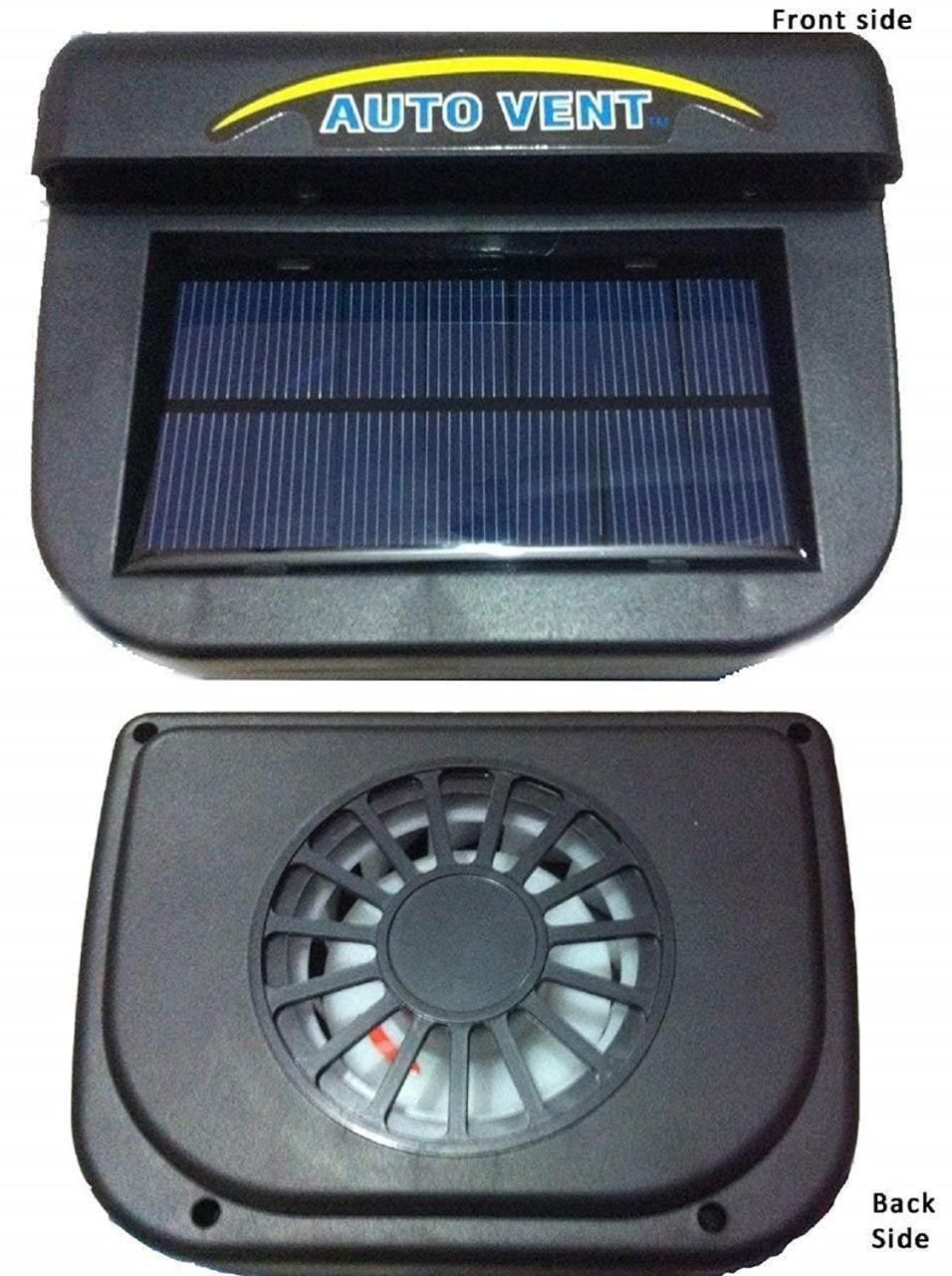 Solar Powered Rubber Stripping Car Ventilation Auto Cool Fan