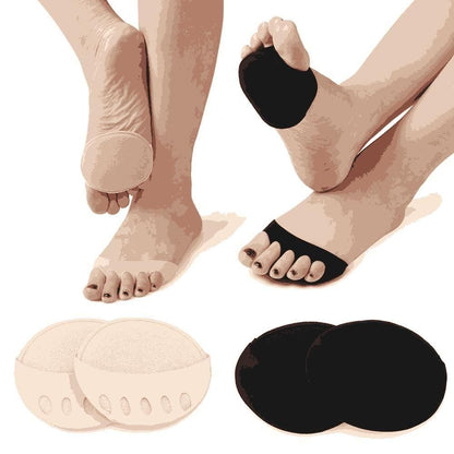 Invisible Fashion Women Ruffle Wave Girls Toe Pad Inserts Forefoot Pads Half Insoles Five Toes Socks