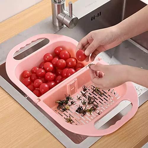 Kitchen Foldable Colander Sink Strainer Basket�(Pack of 2)