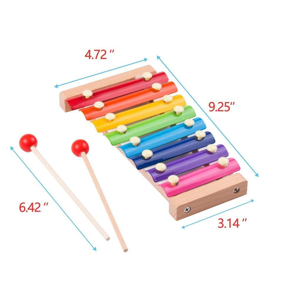 Wooden Xylophone Musical Toy 8 Note (Big Size)