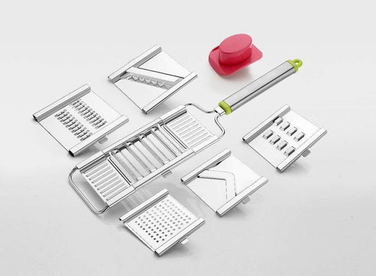 Cutter- 6 In 1 Multipurpose Stainless Steel Vegetable, French Fries Cutter, Slicer Graters